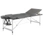 vidaXL Camilla masaje 3 zonas estructura aluminio antracita 186x68 cm vidaXL Camilla masaje 3 zonas estructura aluminio antracita 186x68 cm
