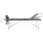 vidaXL Camilla masaje 3 zonas estructura aluminio antracita 186x68 cm vidaXL Camilla masaje 3 zonas estructura aluminio antracita 186x68 cm