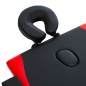 vidaXL Camilla de masaje plegable 2 zonas madera negro y rojo vidaXL Camilla de masaje plegable 2 zonas madera negro y rojo