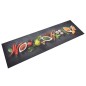 vidaXL Alfombra de cocina lavable terciopelo dibujo especias 45x150 cm vidaXL Alfombra de cocina lavable terciopelo dibujo especias 45x150 cm