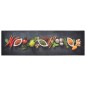 vidaXL Alfombra de cocina lavable terciopelo dibujo especias 45x150 cm vidaXL Alfombra de cocina lavable terciopelo dibujo especias 45x150 cm