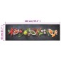 vidaXL Alfombra de cocina lavable terciopelo dibujo especias 45x150 cm vidaXL Alfombra de cocina lavable terciopelo dibujo especias 45x150 cm