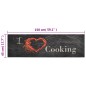 vidaXL Alfombra de cocina lavable terciopelo Cooking negro 45x150 cm vidaXL Alfombra de cocina lavable terciopelo Cooking negro 45x150 cm
