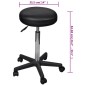 vidaXL Taburetes de oficina 2 uds cuero sintético negro vidaXL Taburetes de oficina 2 uds cuero sintético negro