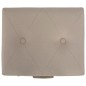 vidaXL Taburete de almacenamiento 40 cm beige de tela vidaXL Taburete de almacenamiento 40 cm beige de tela