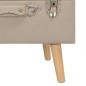 vidaXL Taburete de almacenamiento 40 cm beige de tela vidaXL Taburete de almacenamiento 40 cm beige de tela