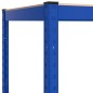 vidaXL Estantería esquina 5 niveles madera contrachapada y acero azul vidaXL Estantería esquina 5 niveles madera contrachapada y acero azul