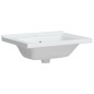 vidaXL Lavabo de baño rectangular cerámica blanco 61x48x19,5 cm vidaXL Lavabo de baño rectangular cerámica blanco 61x48x19,5 cm