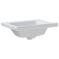 vidaXL Lavabo de baño rectangular cerámica blanco 61x48x19,5 cm vidaXL Lavabo de baño rectangular cerámica blanco 61x48x19,5 cm