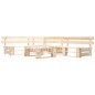 vidaXL Juego de muebles de palets de jardín 4 piezas madera natural