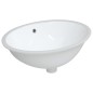 vidaXL Lavabo de baño ovalado cerámica blanco 56x41x20 cm vidaXL Lavabo de baño ovalado cerámica blanco 56x41x20 cm
