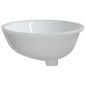 vidaXL Lavabo de baño ovalado cerámica blanco 56x41x20 cm vidaXL Lavabo de baño ovalado cerámica blanco 56x41x20 cm