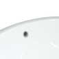 vidaXL Lavabo de baño ovalado cerámica blanco 56x41x20 cm vidaXL Lavabo de baño ovalado cerámica blanco 56x41x20 cm