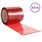 vidaXL Tira de cortina para puertas PVC rojo 200x1,6 mm 10 m vidaXL Tira de cortina para puertas PVC rojo 200x1,6 mm 10 m