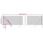 vidaXL Cerca de alambre gris antracita 0,8x25 m vidaXL Cerca de alambre gris antracita 0,8x25 m