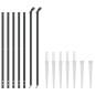 vidaXL Cerca de alambre con pinchos de anclaje gris antracita 1x10 m vidaXL Cerca de alambre con pinchos de anclaje gris antracita 1x10 m