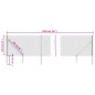 vidaXL Cerca de alambre con pinchos de anclaje gris antracita 1x10 m vidaXL Cerca de alambre con pinchos de anclaje gris antracita 1x10 m