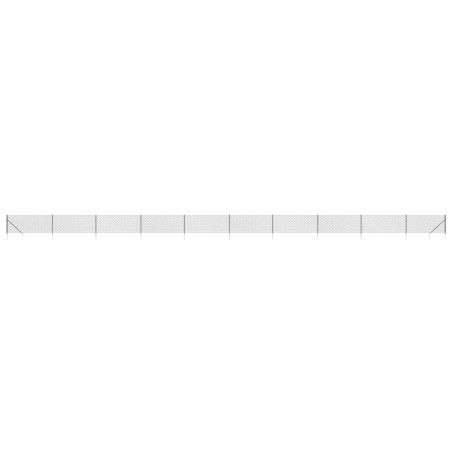 vidaXL Cerca de alambre con pinchos de anclaje gris antracita 0,8x25 m