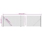 vidaXL Cerca de alambre con brida plateada 1,1x25 m vidaXL Cerca de alambre con brida plateada 1,1x25 m