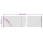 vidaXL Cerca de alambre con brida plateada 0,8x25 m vidaXL Cerca de alambre con brida plateada 0,8x25 m