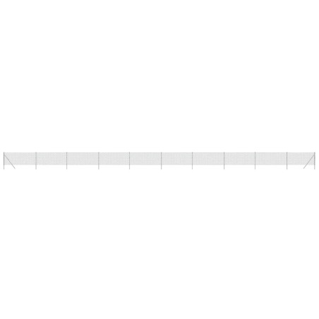 vidaXL Cerca de alambre plateado 1x25 m