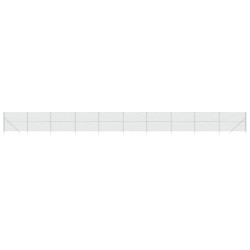 vidaXL Cerca de alambre con pinchos de anclaje plateado 1,6x25 m