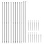 vidaXL Cerca de alambre con pinchos de anclaje plateado 1,6x25 m vidaXL Cerca de alambre con pinchos de anclaje plateado 1,6x25 m