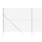 vidaXL Cerca de alambre con pinchos de anclaje plateado 1,6x25 m vidaXL Cerca de alambre con pinchos de anclaje plateado 1,6x25 m
