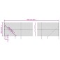 vidaXL Cerca de alambre con pinchos de anclaje plateado 1,6x25 m vidaXL Cerca de alambre con pinchos de anclaje plateado 1,6x25 m