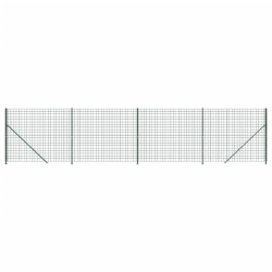 vidaXL Cerca de alambre con brida verde 1,4x10 m