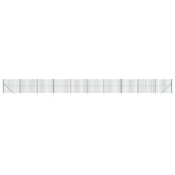 vidaXL Cerca de alambre con pinchos de anclaje verde 1,6x25 m