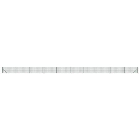 vidaXL Cerca de alambre con brida verde 1,1x25 m