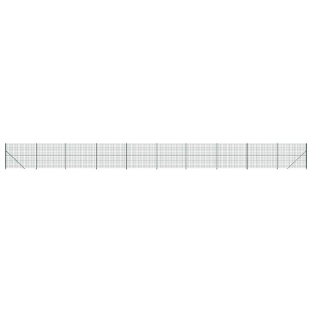 vidaXL Cerca de alambre con brida verde 2,2x25 m