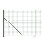 vidaXL Cerca de alambre con brida verde 2,2x25 m