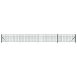 vidaXL Cerca de alambre con brida verde 1x10 m