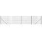 vidaXL Cerca de alambre con pinchos de anclaje gris antracita 2x10 m vidaXL Cerca de alambre con pinchos de anclaje gris antracita 2x10 m