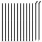 vidaXL Cerca de alambre con brida gris antracita 0,8x25 m vidaXL Cerca de alambre con brida gris antracita 0,8x25 m