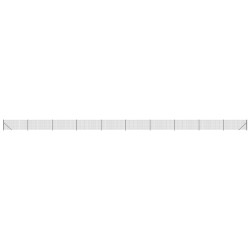 vidaXL Cerca de alambre con brida gris antracita 1x25 m