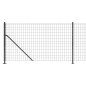 vidaXL Cerca de alambre con brida gris antracita 1x25 m vidaXL Cerca de alambre con brida gris antracita 1x25 m