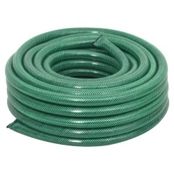 vidaXL Manguera de jardín con accesorios PVC verde 23,5 mm 50 m