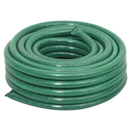 vidaXL Manguera de jardín con accesorios PVC verde 23,5 mm 50 m