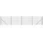 vidaXL Cerca de alambre con pinchos de anclaje gris antracita 1,6x10 m vidaXL Cerca de alambre con pinchos de anclaje gris antracita 1,6x10 m