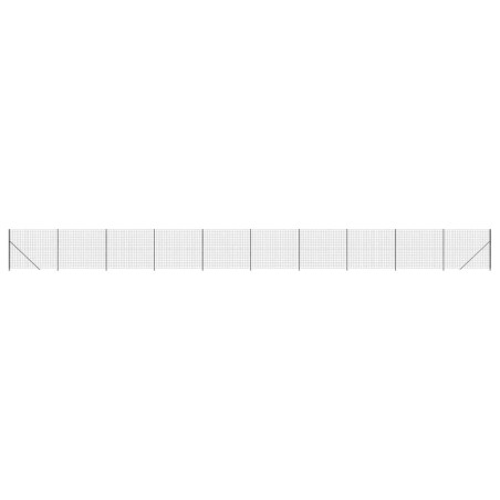 vidaXL Cerca de alambre con brida gris antracita 1,8x25 m