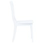 vidaXL Sillas de comedor 6 unidades madera maciza de caucho blanco