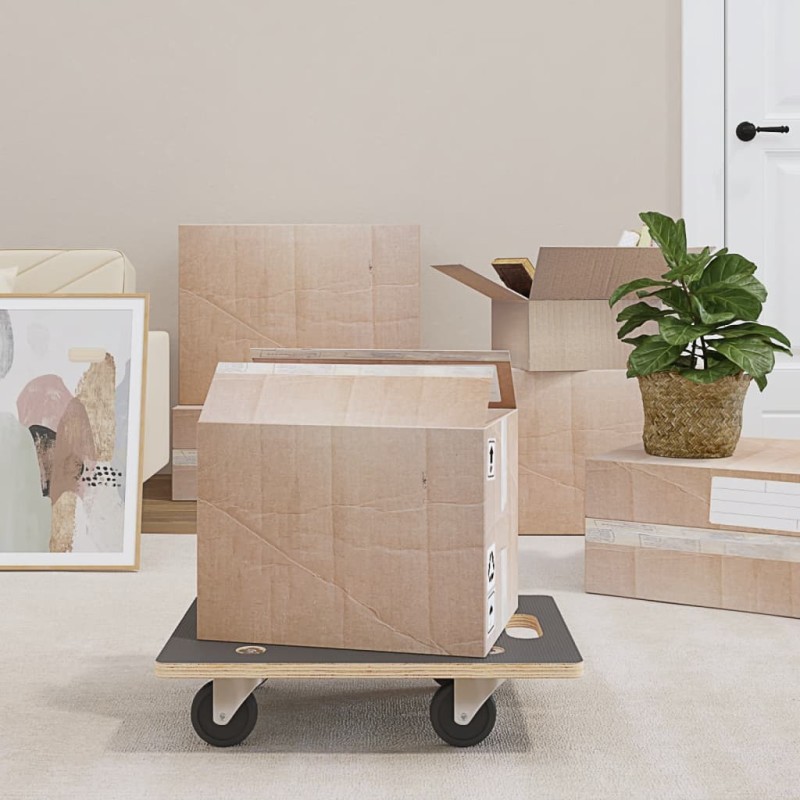 vidaXL Soportes con ruedas 2 uds rectangular 50x35x11,5 cm vidaXL Soportes con ruedas 2 uds rectangular 50x35x11,5 cm