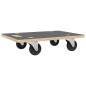 vidaXL Soportes con ruedas 2 uds rectangular 50x35x11,5 cm vidaXL Soportes con ruedas 2 uds rectangular 50x35x11,5 cm
