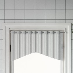 vidaXL Rieles de cortina 2 uds aluminio blanco y plateado 90-135 cm