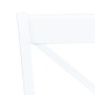 vidaXL Sillas de comedor 6 unidades madera maciza de caucho blanco