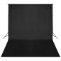 vidaXL Sistema de soporte de telón fondo 500x300 cm negro vidaXL Sistema de soporte de telón fondo 500x300 cm negro
