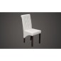 vidaXL Sillas de comedor 6 unidades cuero sintético blanco vidaXL Sillas de comedor 6 unidades cuero sintético blanco